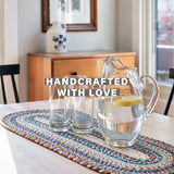 Cape Cod Blue Jute Braided Accessories
