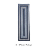 Juniper Blue Braided Rug
