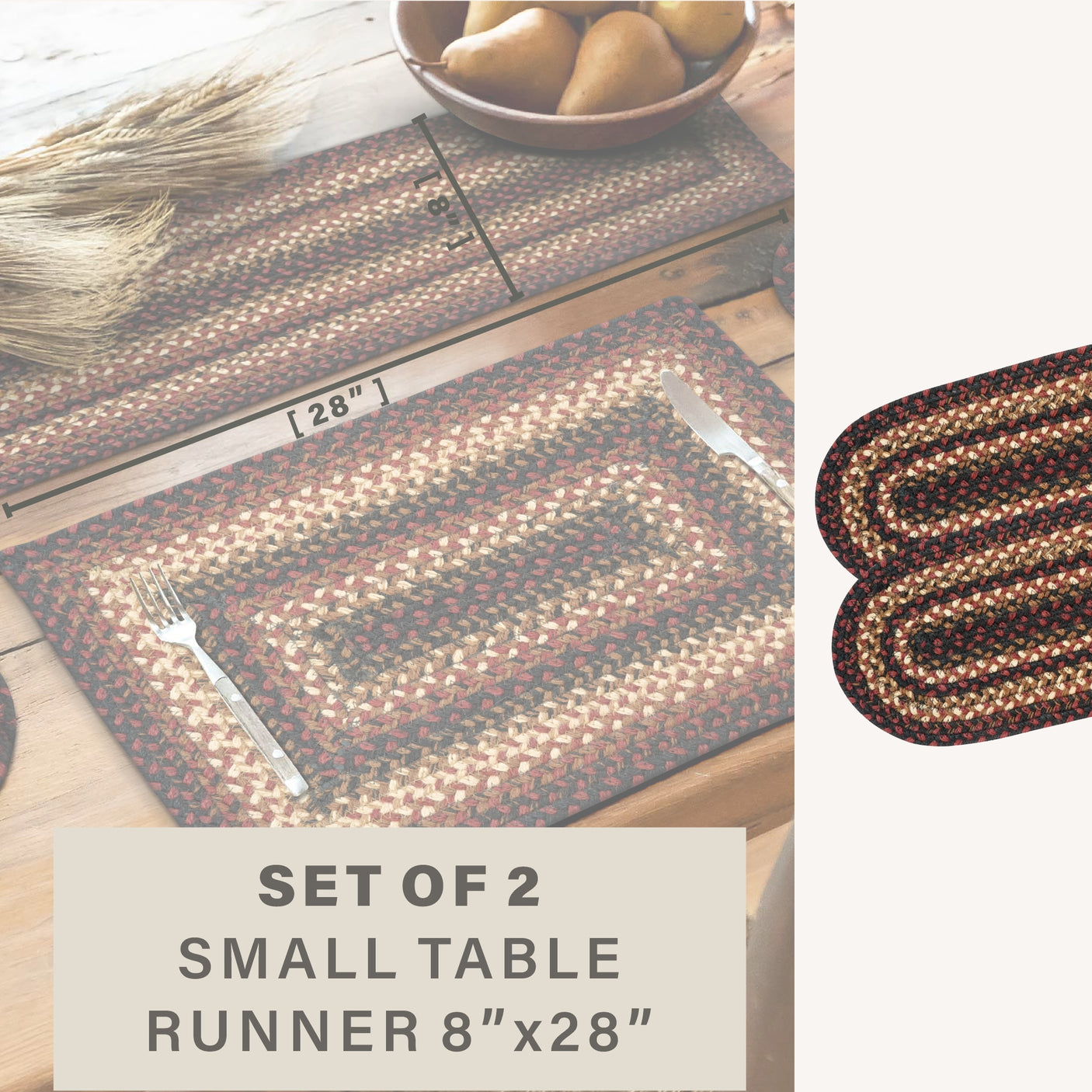 Prescott Black Braided Accessories