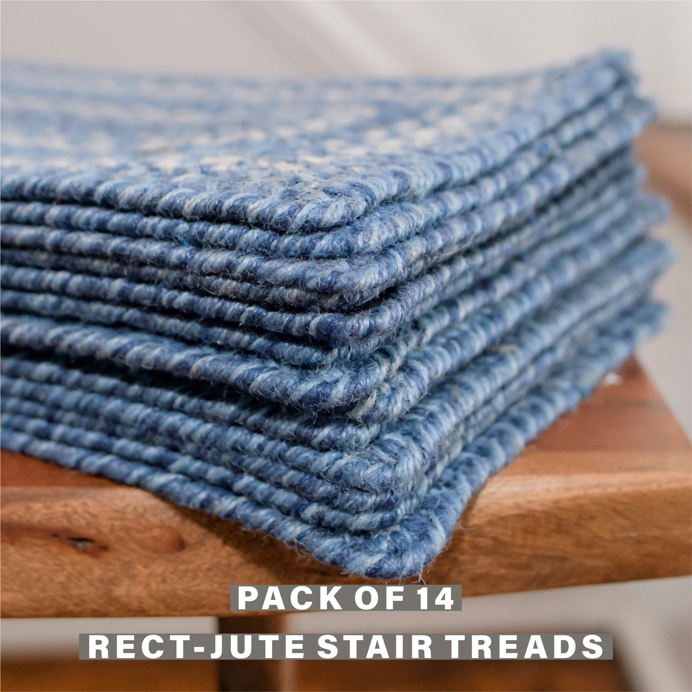 Denim Jute Stair Tread