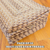Cookie Dough Brown Jute Stair Tread
