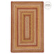 Amber Leaf Brick Red Braided Jute Rugs for Country Decor