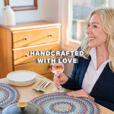 Cape Cod Blue Jute Braided Accessories