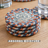 Cape Cod Blue Jute Braided Accessories