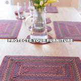 Jamestown Burgundy Jute Braided Accessories