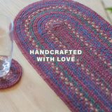 Jamestown Burgundy Jute Braided Accessories