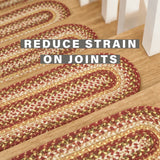 Amber Leaf Red Jute Braided Accessories