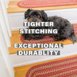 Apple Pie Red Jute Stair Tread