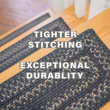 Jet Black Jute Stair Tread