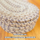 Cookie Dough Brown Jute Stair Tread