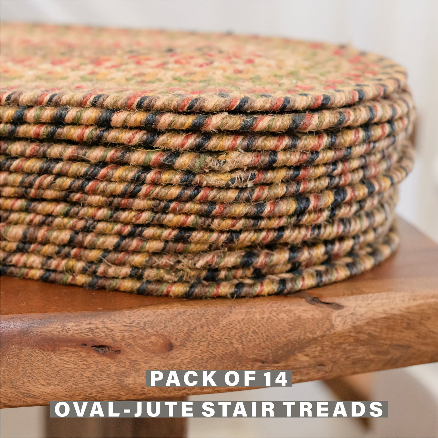 Kingston Multi Color Jute Stair Tread