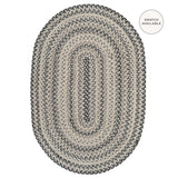 Birch Ivory Jute Oval Braided Rug for Country Decor