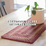 Autumn Maple Burgundy Jute Braided Accessories