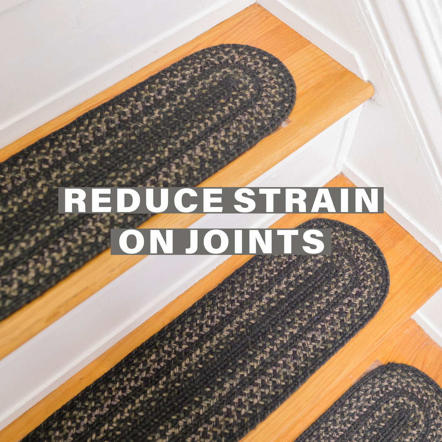 Jet Black Jute Stair Tread
