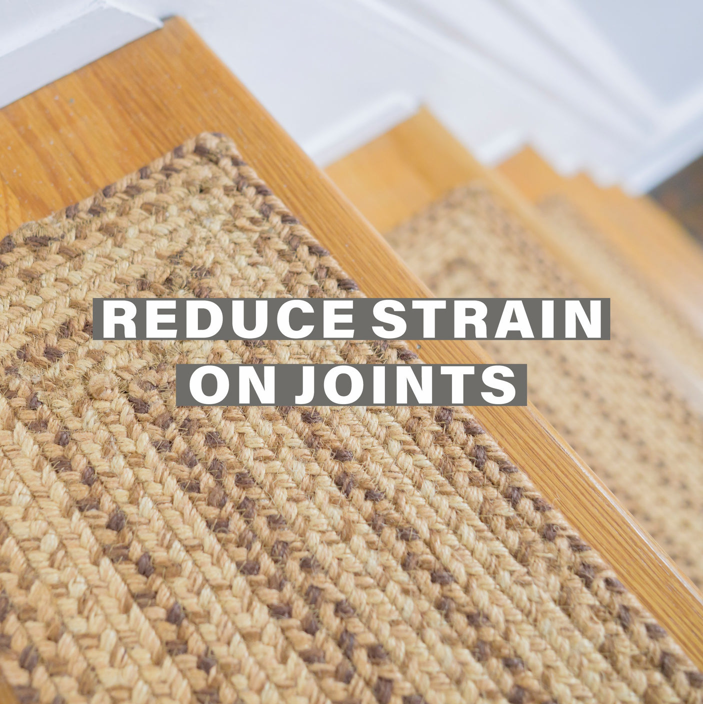 Cookie Dough Brown Jute Stair Tread