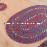 Jamestown Burgundy Jute Braided Accessories