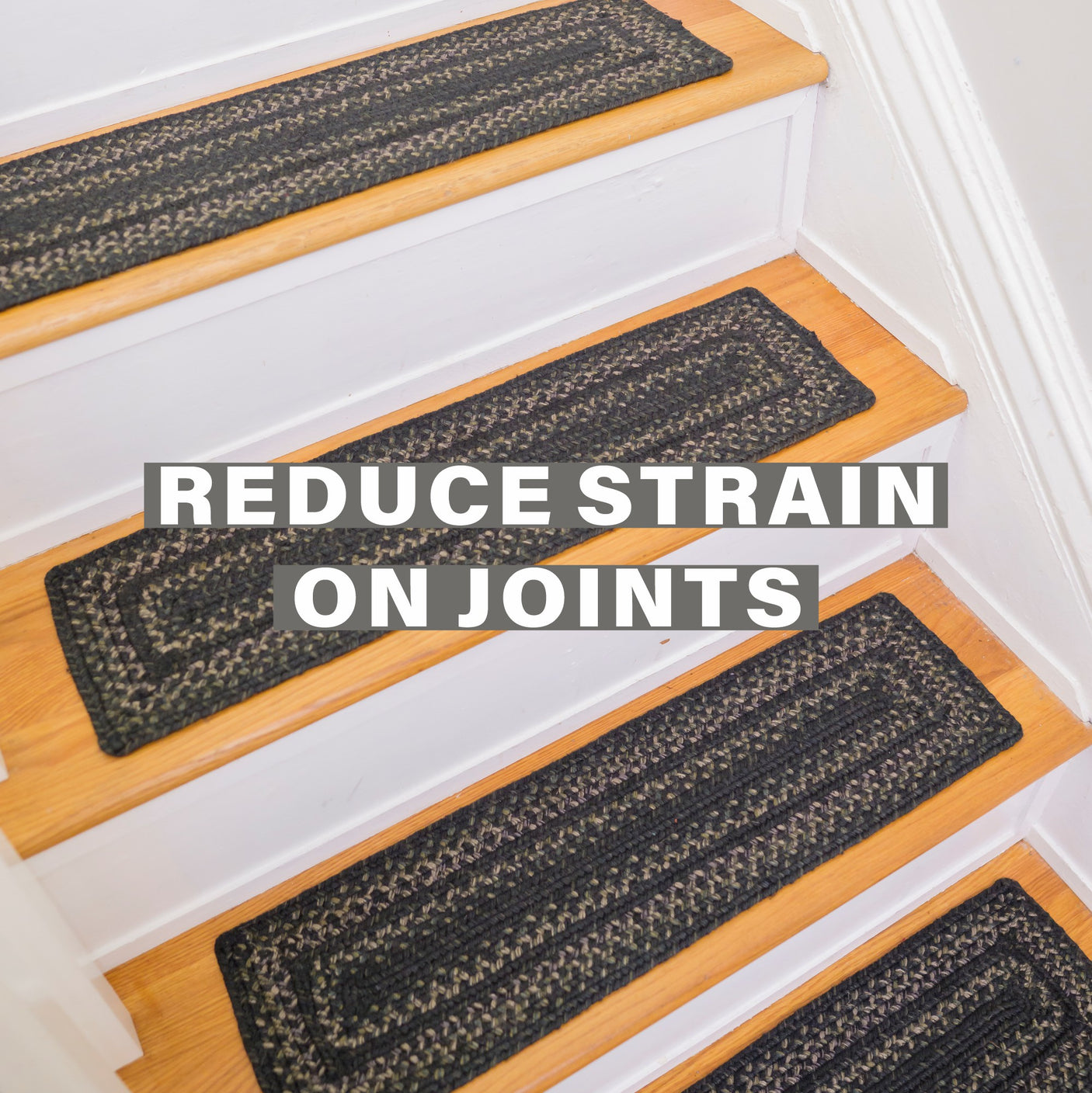 Jet Black Jute Stair Tread