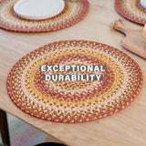 Amber Leaf Red Jute Braided Accessories