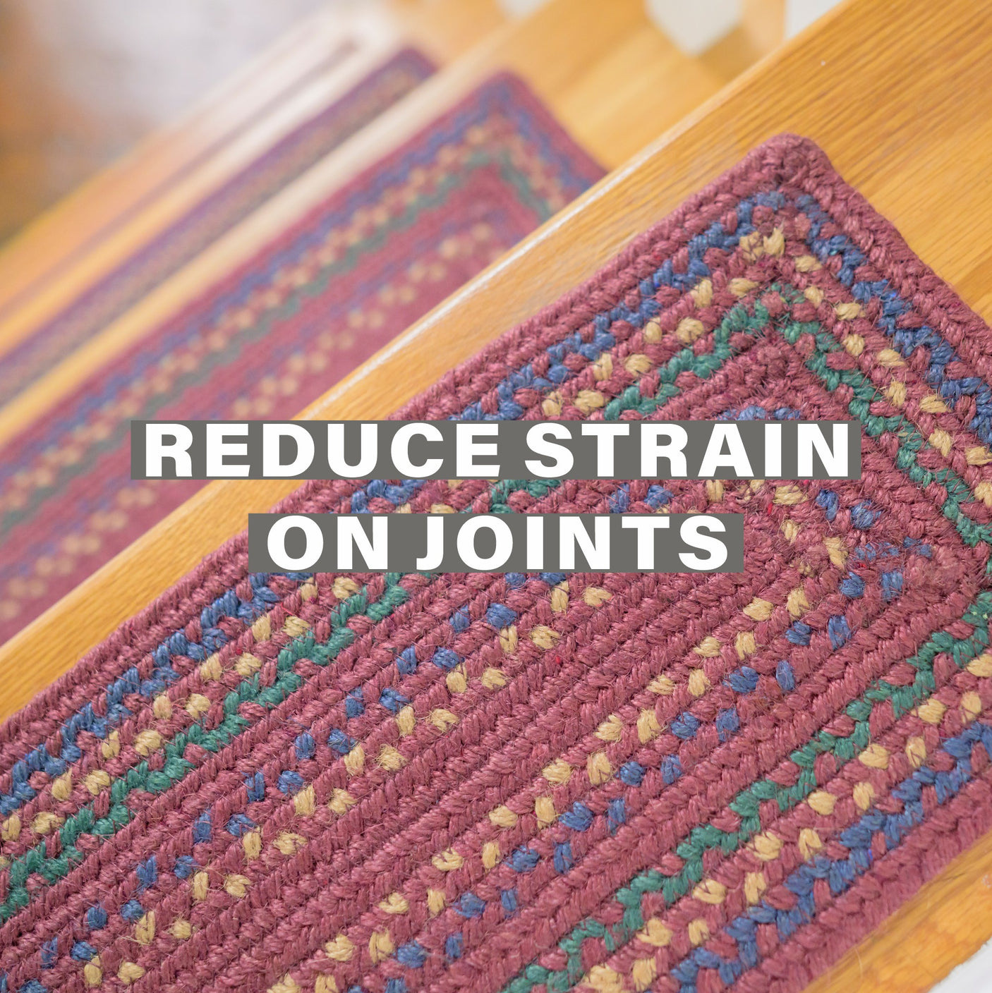 Jamestown Burgundy Jute Stair Tread