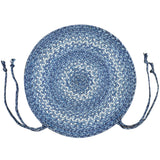 Denim Blue Jute Braided Chairpad