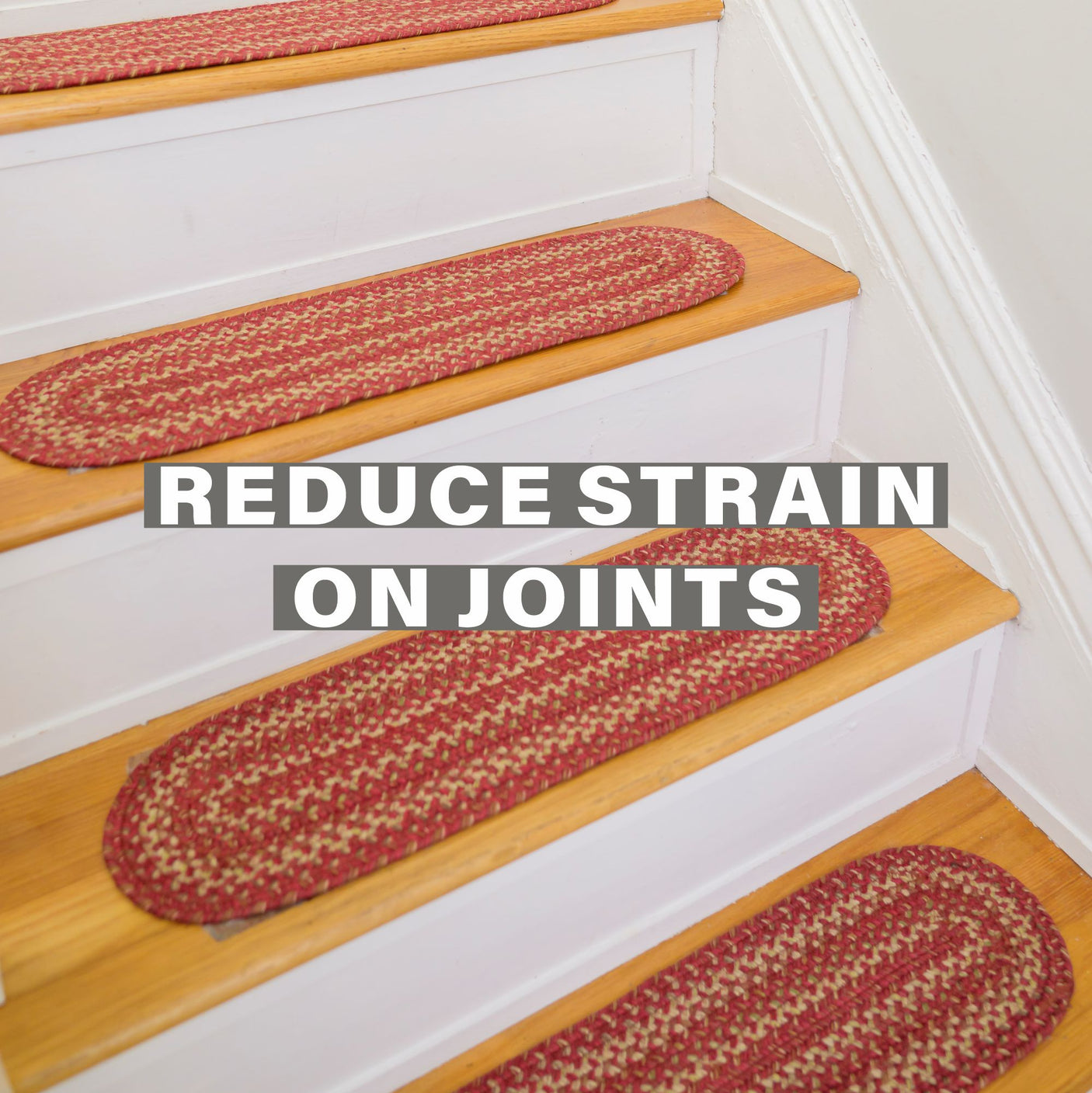 Apple Pie Red Jute Stair Tread
