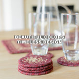 Autumn Maple Burgundy Jute Braided Accessories
