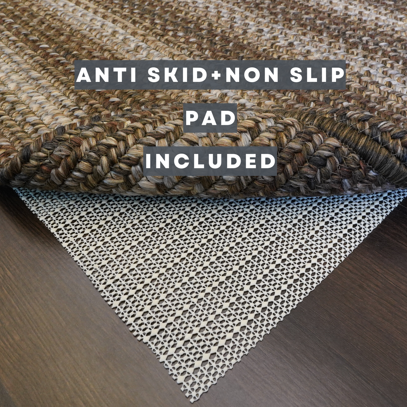 Rug With Rug Pad - Timbercreek Ultra Durable Rug