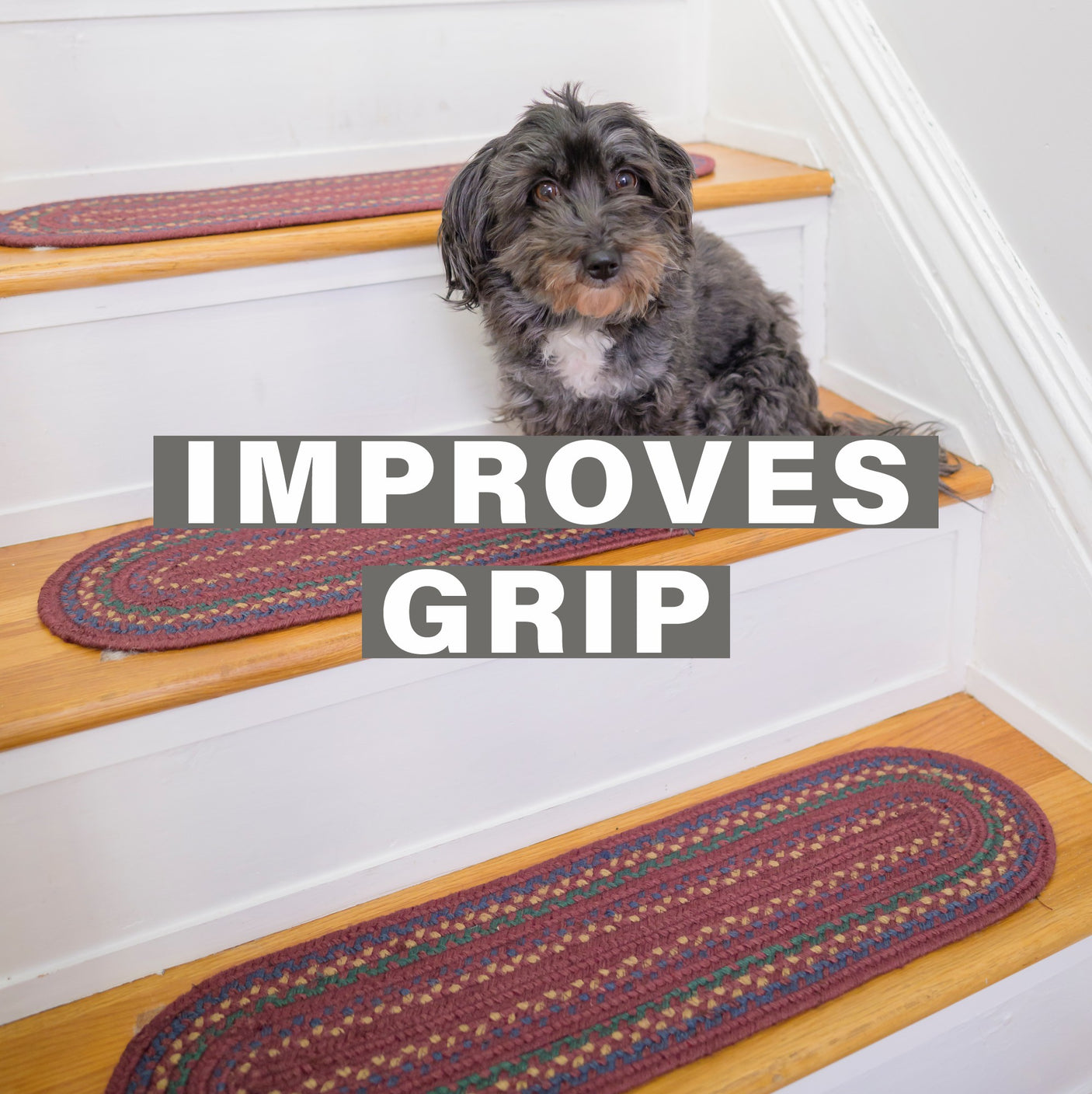 Jamestown Burgundy Jute Stair Tread