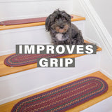 Jamestown Burgundy Jute Stair Tread