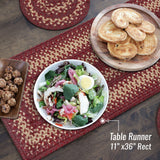 Autumn Maple Burgundy Jute Braided Accessories