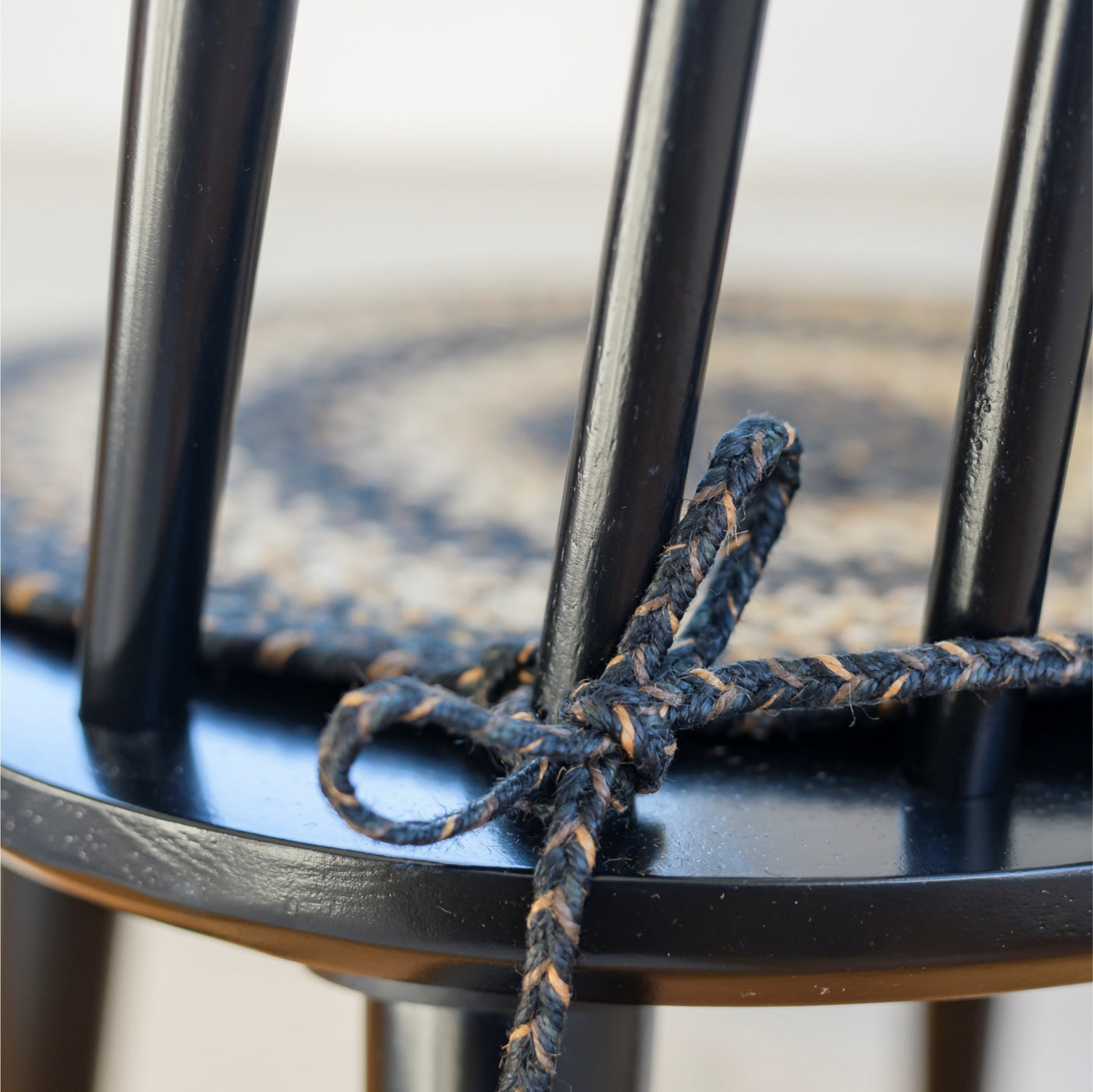 Kilimanjaro Black Jute Braided Chairpad