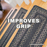 Jet Black Jute Stair Tread