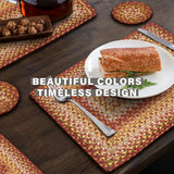 Amber Leaf Red Jute Braided Accessories