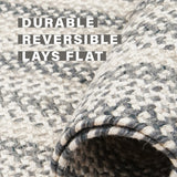 Birch Ivory Jute Oval Braided Rug for Country Decor
