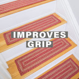 Apple Pie Red Jute Stair Tread