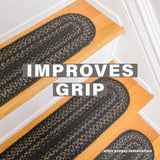 Jet Black Jute Stair Tread