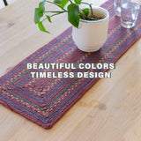 Jamestown Burgundy Jute Braided Accessories