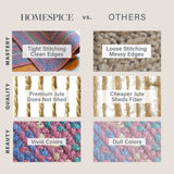 Jamestown Burgundy Jute Braided Rectangular Rugs