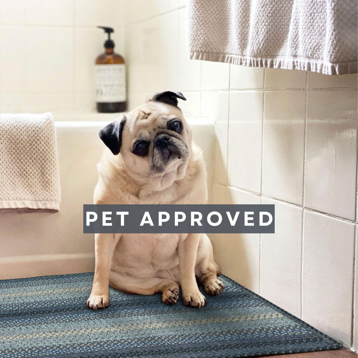 Best Rectangle Ultra Durable Rug for Bathroom