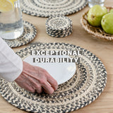 Birch Ivory Jute Braided Accessories