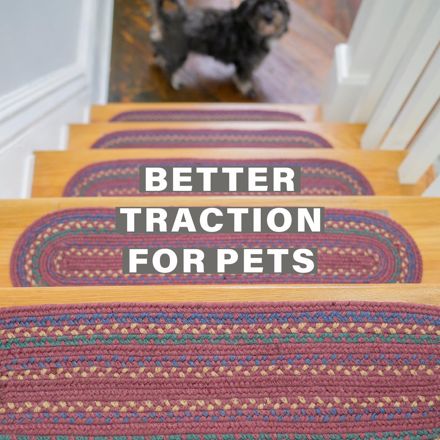 Jamestown Burgundy Jute Stair Tread