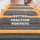 Jet Black Jute Stair Tread