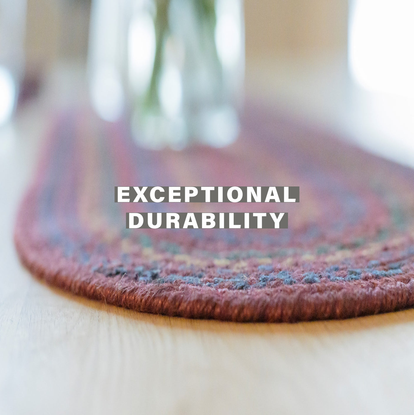 Jamestown Burgundy Jute Braided Accessories