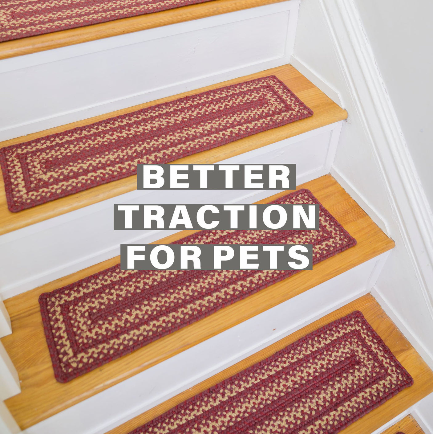 Autumn Maple Burgundy Jute Stair Tread