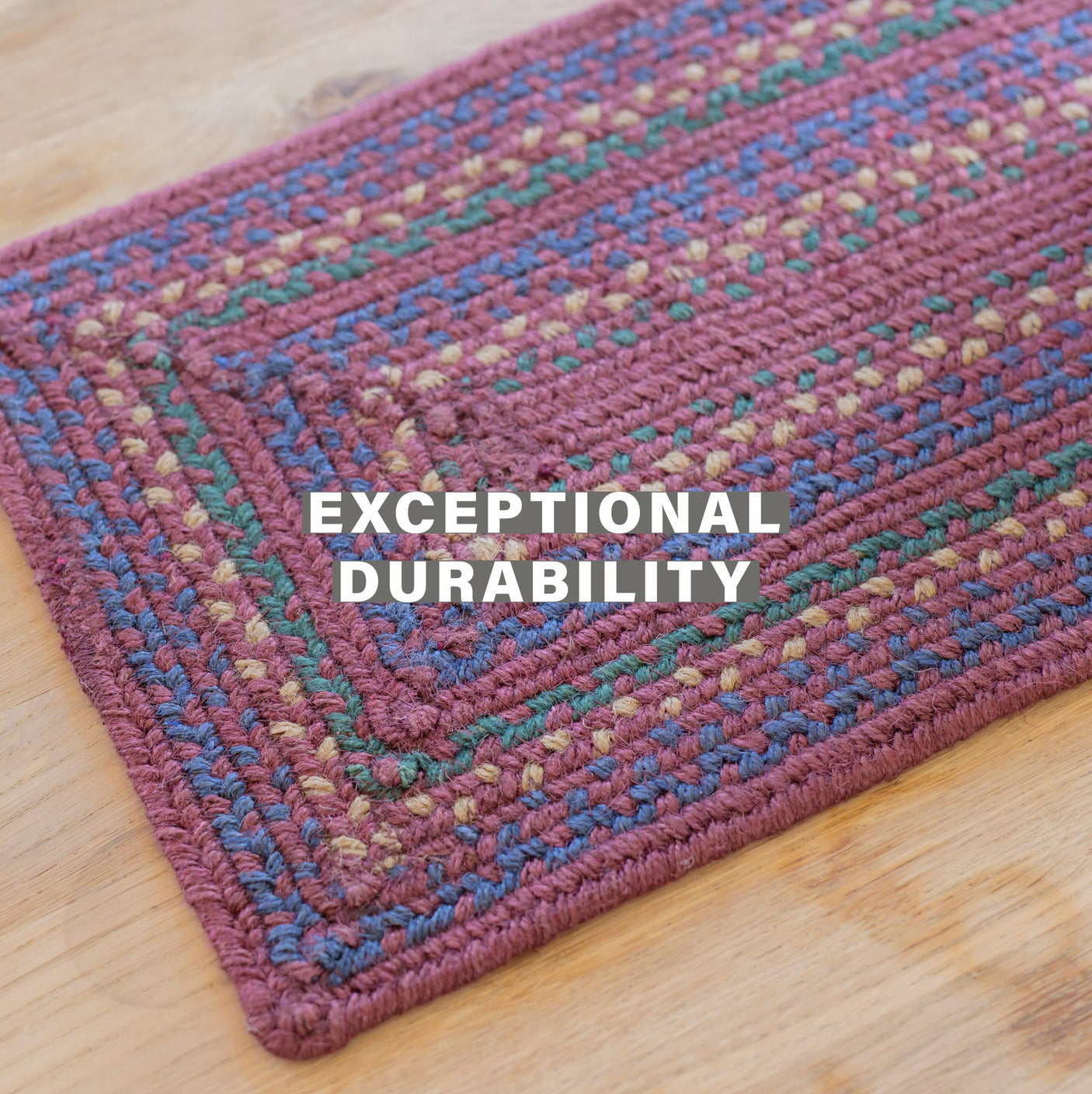 Jamestown Burgundy Jute Braided Accessories