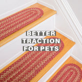 Apple Pie Red Jute Stair Tread
