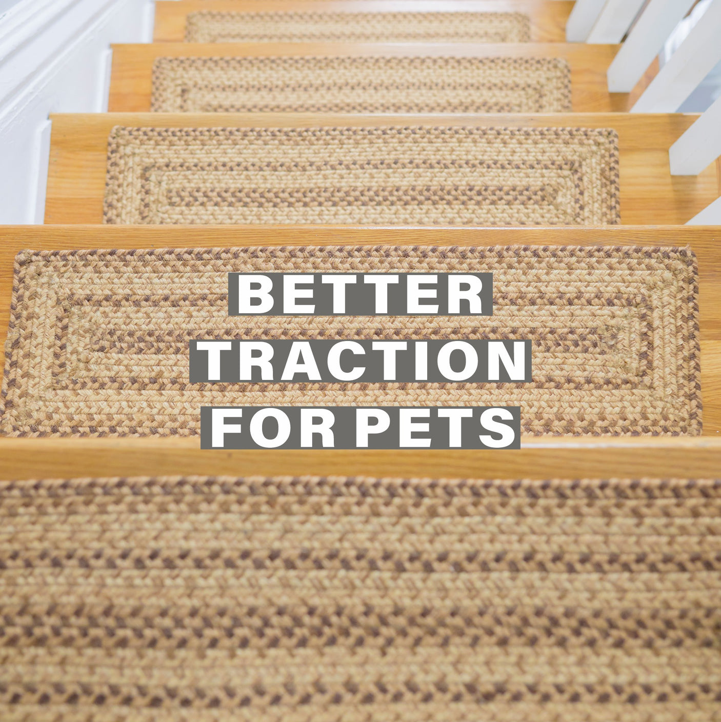Cookie Dough Brown Jute Stair Tread