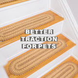 Cookie Dough Brown Jute Stair Tread