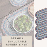 Cape Cod Blue Jute Braided Accessories
