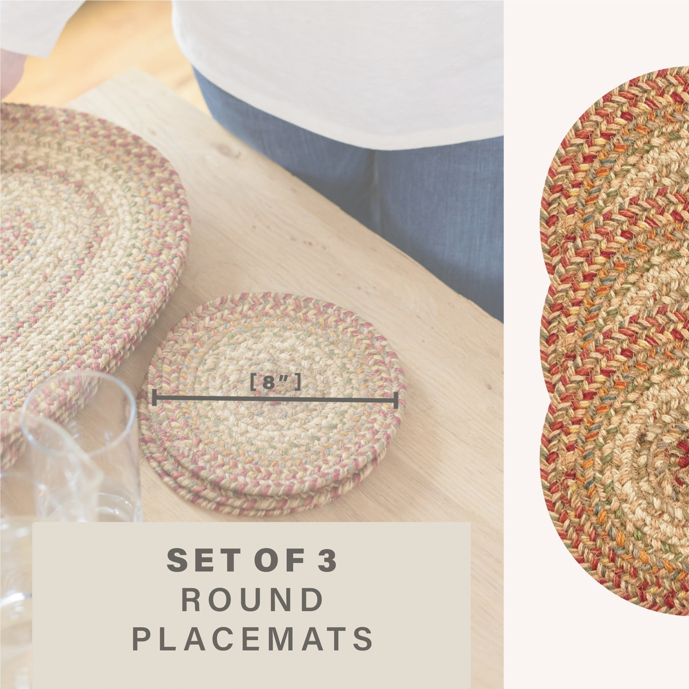 Harvest Beige Braided Accessories